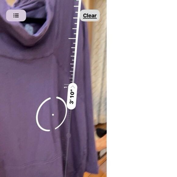 Breakfast In Tokyo Sweatshirt Top Purple Cotton Blend Jersey Pullover M Pockets! - Picture 10 of 10